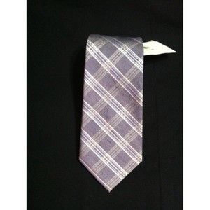 CALVIN KLEIN MENS NEW LAVENDER 75%SILK 25%LINEN CLASSIC NECK TIE WIDTH:3"